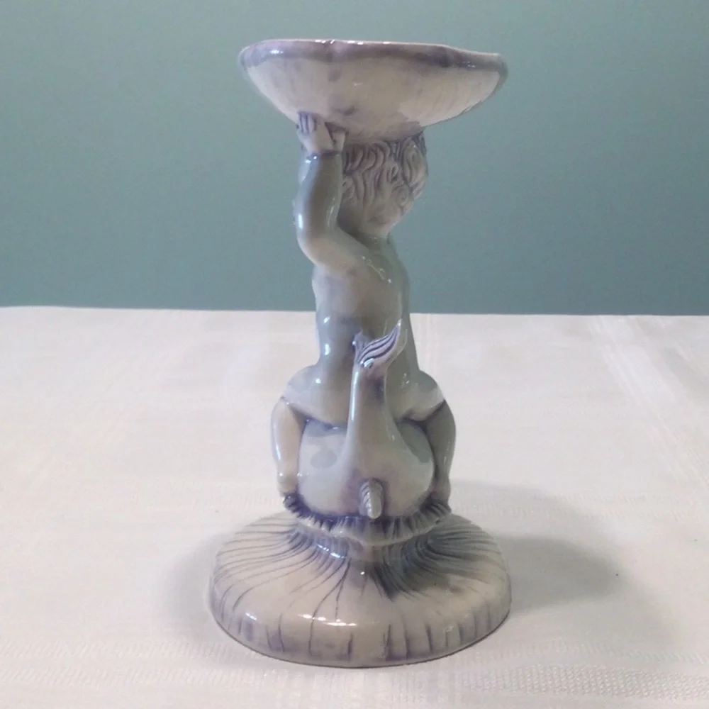 Ceramic Soap Dish Dolphin w/ Naked Girl​